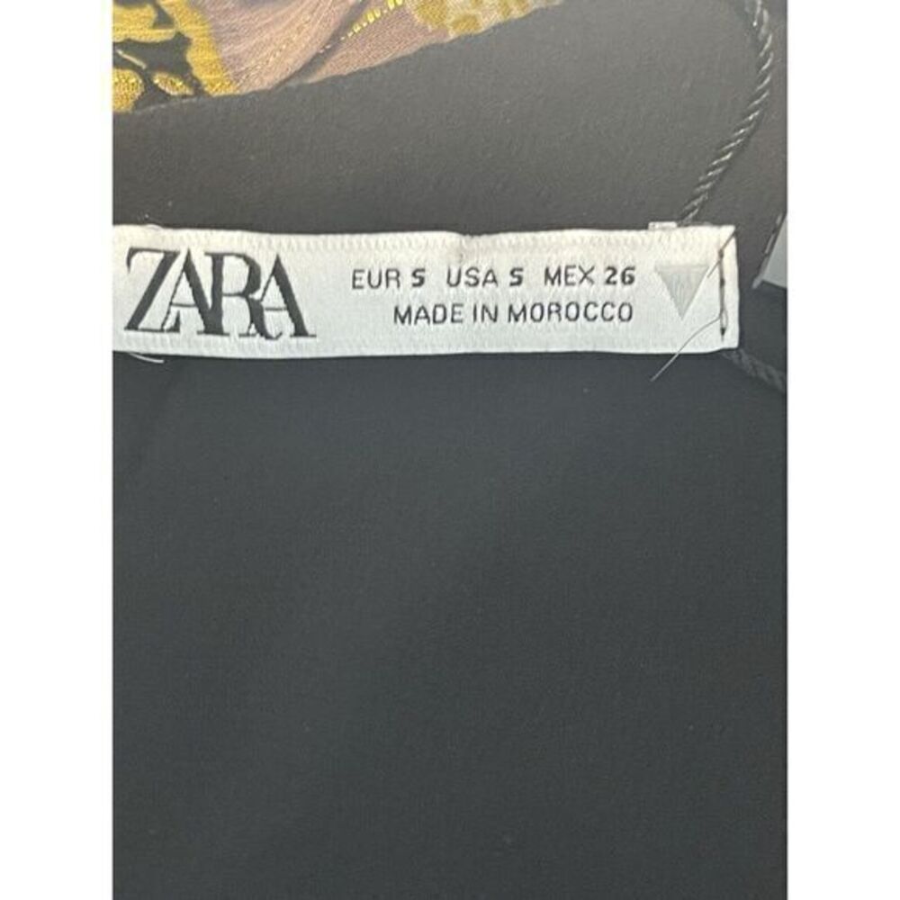 Zara One‎ Shoulder Strap Floral Purple Multi  Mini Dress Size Small NWT - Picture 13 of 16